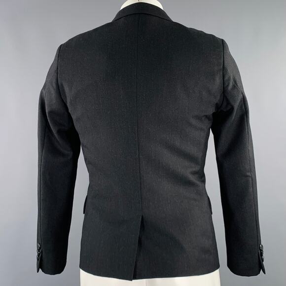 COMME des GARCONS HOMME PLUS 2012 Size S Black Wool Cashmere Sport Coat - Picture 4 of 11